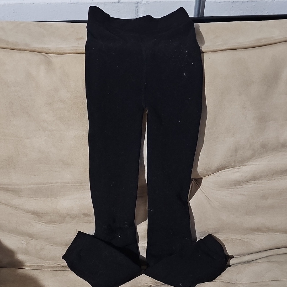 Cuddl Duds Black Leggings Full-Length Slim Fit